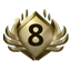 Rank 8 badge